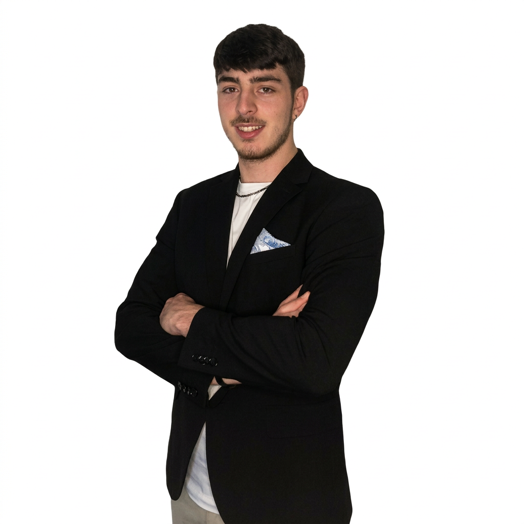 Simone Rosignoli ritratto professionale in giacca nera